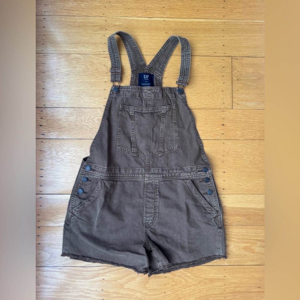 Brown Denim Overalls